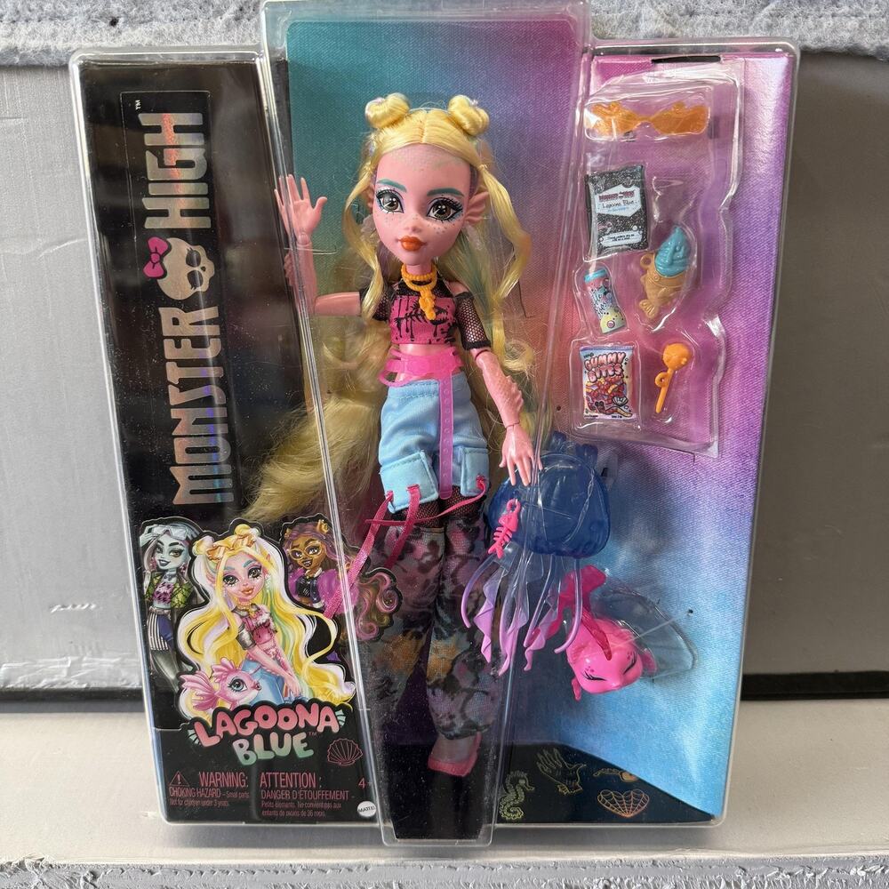Monster High Lagoona Blue Fashion Doll Blonde Hair G3 Mattel HHX75 New In Box